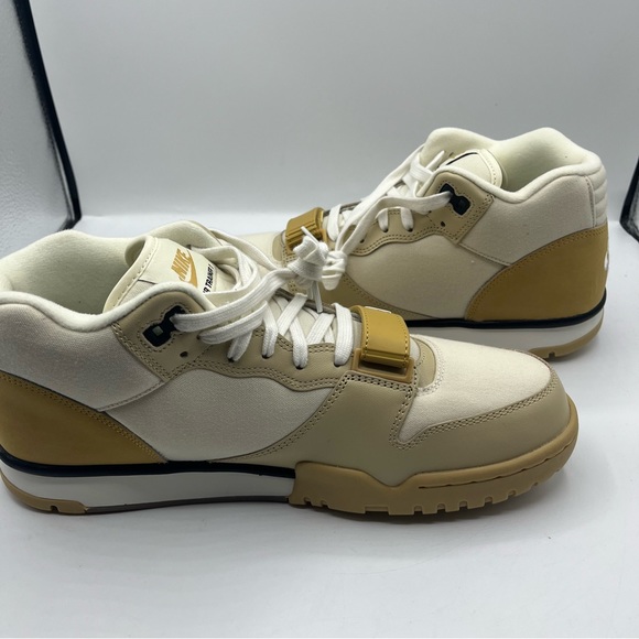 Nike Air Trainer 1 Mid Mens Lace Up Training Shoes DV7201-100 Cream Sz 11.5 main image 13